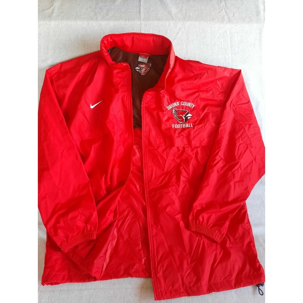 Nike Bronx County Football Team Lightweight Jacket Red 3XL‎ Windbreaker Hoody